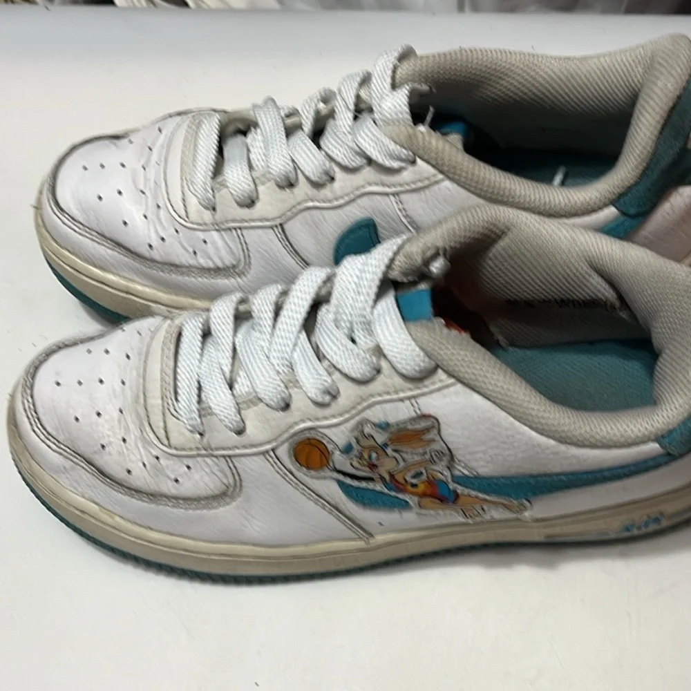 Nike Air Force 1 Low GS 6.5Y Women's 8.5 Space Jam GS UNC University